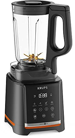 Krups Highspeed- Standmixer InfinyMix KB9158 | 1600 W | 5 automatische Programme + manuelle Einstellung | Tritanbehälter | inkl. Rezeptheft | Smoothies, Shakes, Crushed Ice | Schwarz
