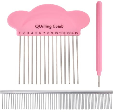 CHGCRAFT 3 Stile Papier Quilling Werkzeugsätze Gabelungsstift Papierrollstift Und Quilling Kamm Für DIY Kunsthandwerksprojekte Mit Papierkarten