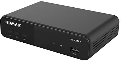 Humax Digital HD Nano Digitaler HD Satellitenreceiver 1080P Digital HDTV Sat-Receiver mit 12V Netzteil Camping - Astra vorinstalliert - HDMI, SCART, DVB-S/S2, ohne HDMI Kabel