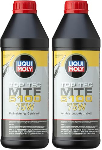 LIQUI MOLY Top Tec MTF 5100 75W | 1 L | Getriebeöl | Hydrauliköl | Art.-Nr.: 20842 (Packung mit 2)