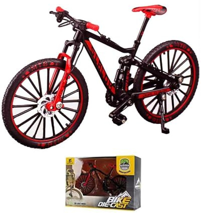 EIMZU Mini-Mountainbike-Spielzeug, 1:10 Simuliertes Fahrrad, Legierung Finger Mountainbike Modell Ornamente