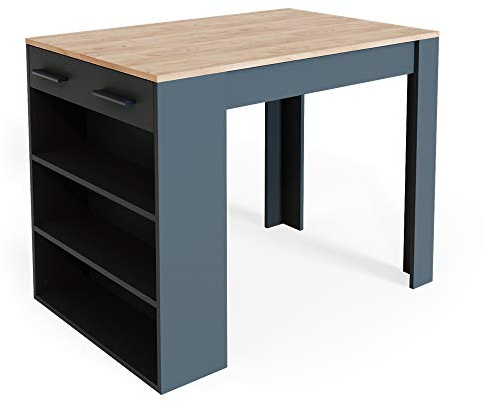 Vicco Esszimmertisch Repose, Anthrazit/Goldkraft Eiche, 67 x 100 cm, geeignet als Arbeitsfläche oder zusätzlicher Ablagebereich
