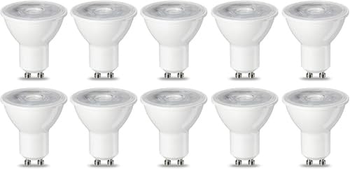 Amazon Basics LED-Leuchtmittel, GU10-Spots, 4.7 W (entspricht 50-W-Glühbirne), Warmweiß, nicht dimmbar, 10Stück (1er Pack)