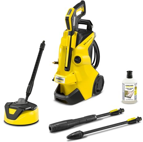 Kärcher Hochdruckreiniger K 4 Power Control Home: Clevere App-Unterstützung - die passende Lösung für stärkere Verschmutzungen - inkl. Home-Kit mit Flächenreiniger