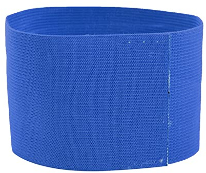 MAGT Kapitänsbinde Fußball Armbinde, Einstellbare Fussball Armbinden Outdoor Team Sportgruppen Kapitän Armband Fußball Spieler Bands (Blue)