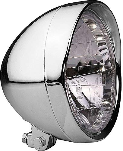 Hashiru Motorrad-Scheinwerfer Hauptscheinwerfer H4 Ø190mm chrom unten, Unisex, Chopper/Cruiser, Ganzjährig, Metall