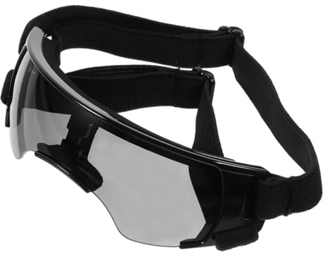 MOTHNUR Einstellbare Hundesonnenbrille Medium Large Breed mit Weicher Polsterung und Augenschutz Verstellbare Riemen für Sicheren Sitz Stylische Outdoor schutzbrille für Fahren und Reiten