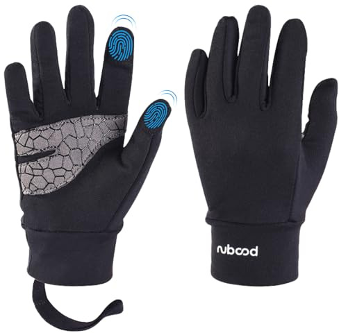 Azarxis Kinder Fahrradhandschuhe Touchscreen Sporthandschuhe Rutschfest Atmungsaktiv Winterhandschuhe Anti-Rutsch Handschuhe für Jungen und Mädchen (Schwarz, S (4-6 Jahre))