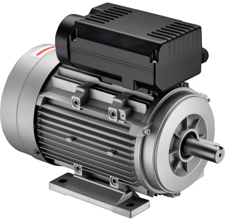 Wiltec Elektromotor 230 V 2,2 kW (3 PS) 1-phasig 2-polig E-Motor mit Anlaufkondensator 2850 U/min und Aluminiumwicklung