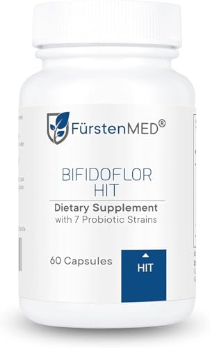FürstenMED® Bifidoflor HIT - Lactobacillus und Bifidobacterium Kapseln bei Histaminintoleranz - 60 magensaftresistente Kapseln mit Inulin - Laborgeprüft, Vegan und Ohne Zusatzstoffe