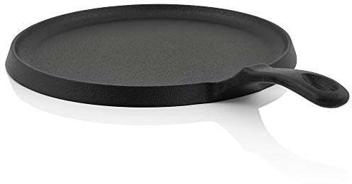 BBQ-Toro Crêpes Pfanne aus Gusseisen I Ø 26 cm Pfannkuchenpfanne für Grill I schwarz I bereits eingebrannt I Pancake Pan für Pfannkuchen I Grillpfanne