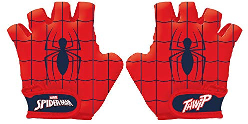 Disney Jungen Spiderman Fahrradhanschuhe, Mehrfarbig, Größe S (Handumfang ca. 15cm)