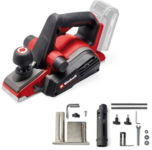 Einhell Professional Akku-Hobel TP-PL 18/3 Li BL-Solo Power X-Change (18 V, Brushless, 82 mm Hobelbreite, bis 3 mm Spantiefe, Falztiefen-/Parallelanschlag, inkl. 2x Wendemesser, ohne Akku)