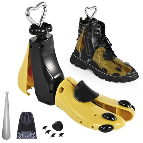 UHIAGREE Schuhspanner Herren und Damen, 4-Wege Professioneller Schuhdehner, Schuhdehner Schuhweiter für Einstellbare Länge und Breite (1 Stück Für Damengröße 44-47)