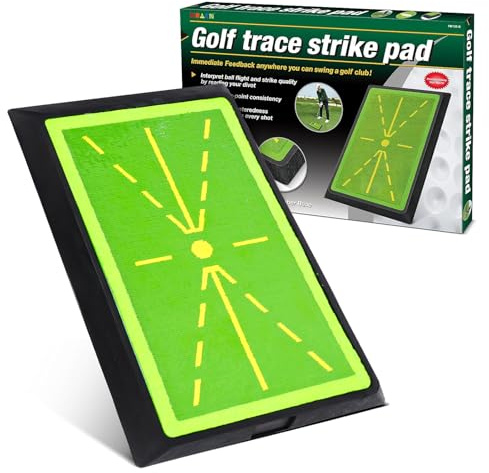 ALLOMN Schwungmatte mit Rutschfester Gummiunterlage - Golf-Übungsmatte für Schlagtraining im Innen- und Außenbereich, Divot-Matte für Anfänger, Erwachsene und Kinder