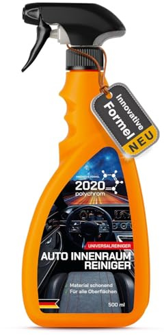 2020 POLYCHROM Auto Innenraumreiniger 500 ml – Universalreiniger für Cockpit, Leder, Kunststoff & Polster – pH-neutral, materialschonend, Bambus Duft