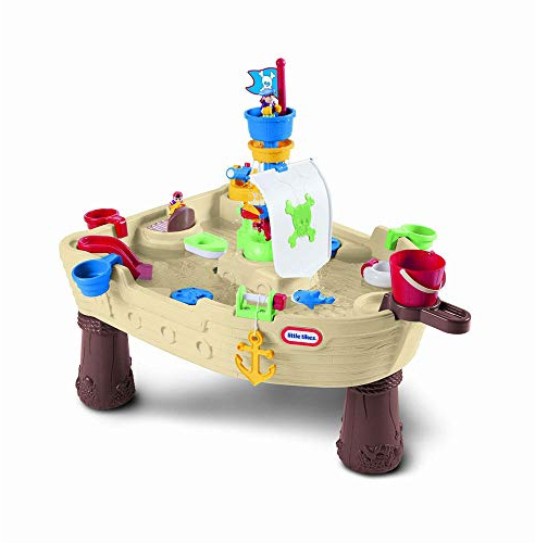 Little Tikes Anchors Away Piratenschiff - Wasserspielset für Kinder - Sicher und Tragbar - Fördert kreatives Spielen