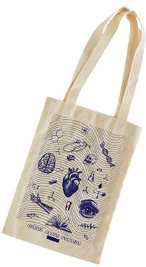 Inoverse Baumwolltasche – Stofftasche aus Leinen, Baumwollbeutel mit langem Henkel, Jutebeutel, Tragetasche, Stoffbeutel bedruckt, Einkaufstasche Natur