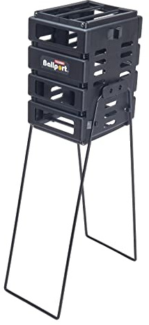 Tourna Mini Ballport Tennis Ball Pick Up Hopper, schwarz