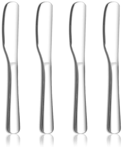 Homquen Edelstahl Buttermesser, Butter Applikator, Buttermesser, Butter Applikator Messer kann für Küche-Restaurant-Party, Küche-Gadgets, Set von 4