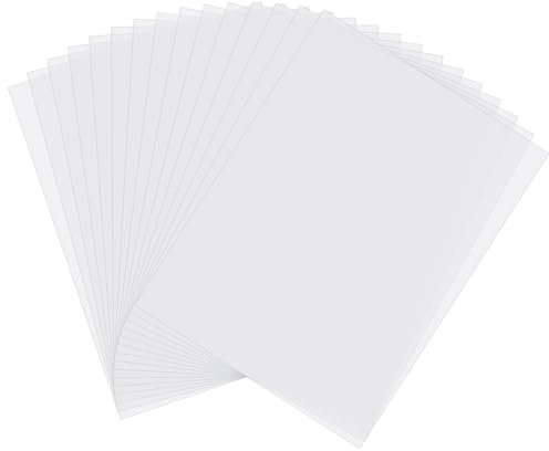 Gitua 30 Stück Overheadfolien, DIN A4 0.1MM Hochwertige Overhead Folien Transparent für Tintenstrahldrucker und Laserdrucker Kopierer OHP
