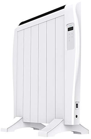 Cecotec Flachheizkörper mit Wi-Fi-Steuerung ReadyWarm 1200 Thermal Connected. 900 W, 6 Rippen, LED-Bildschirm, Fernbedienung, programmierbarer Timer, Temperaturwahl, 10 m² Abdeckung