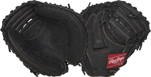 Rawlings Renegade Youth Baseball Glove | First Base/Catcher's Mitts | Multiple Styles Baseballhandschuh für Linkshänder, 80 cm, 1-teiliges geschlossenes Netz, schwarz, 31.5 | C Ages 6-8