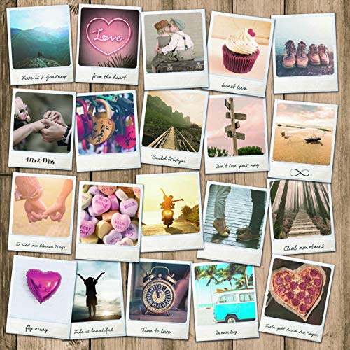 WeddingTree 52 Postkarten Hochzeit Vintage - Postkarten Set 10,5 x 14,7 cm - für 52 Wochen - kreatives Hochzeitsspiel Gästebuch Gastgeschenk