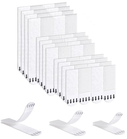 Ainiv Klebestreifen 32 Paar/64 Streifen, Bilder-Montagestreifen | Bilder Aufhängen ohne Bohren, Klettband Selbstklebend Streifen, Rückstandslos, Geeignet für Dekorationen, Rahmen, Spiegel