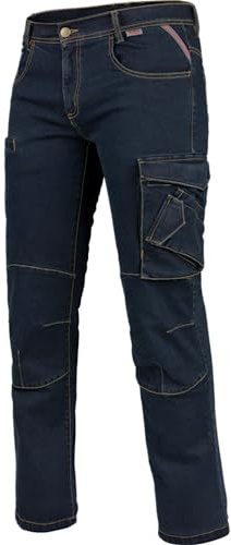WÜRTH MODYF Arbeitsjeans Multipocket Stretch X für Herren | 8 Taschen plus Meterstab-, Handy- & Stiftfach – elastische Baumwolle für volle Bewegungsfreiheit – für Handwerk & Werkstatt