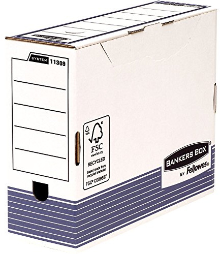 Fellowes BANKERS BOX SYSTEM Archiv-Schachtel, blau, (B)100mm