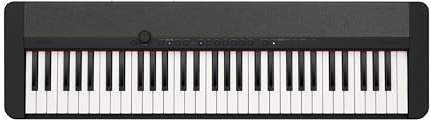 Casio Casiotone CT-S1BK Piano-Keyboard mit 61 anschlagdynamischen Tasten, 61 Sounds, schwarz