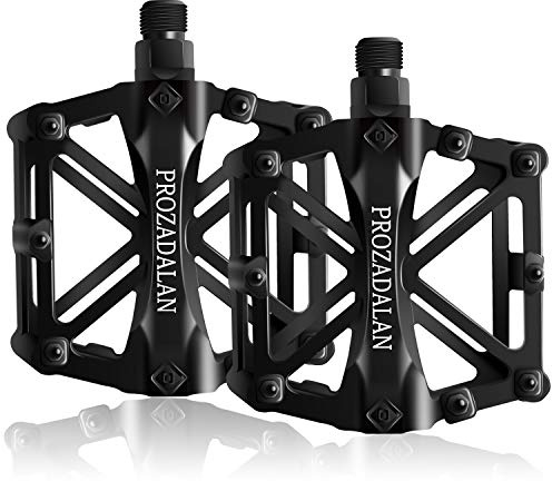 PROZADALAN Fahrradpedale, Fahrrad Pedalen 9/16 Zoll Achse CNC Aluminium Alu Mit Abgedichtete rutschfest mit Abgedichtete Lager rutschfest, für alle Fahrradttypen