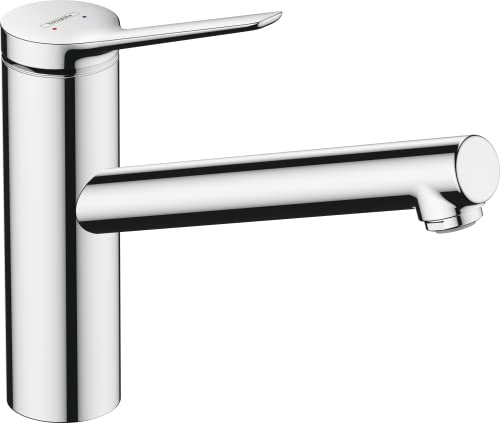 hansgrohe Küchenarmatur Zesis M33, Wasserhahn Küche mit Auslauf Höhe 150 mm, energie-und wassersparend, 1 Strahlart, Chrom