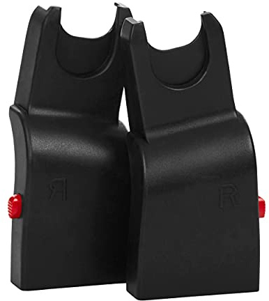 ABC Design Adapter – für ABC Design Kinderwagen ab Kollektionsjahr 2017 – für Maxi-Cosi / Cybex / Kiddy / JOIE / BeSafe – Farbe: schwarz