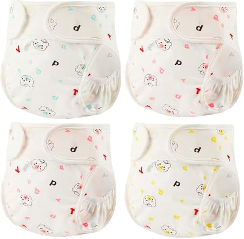 Reborn Babypuppen Windeln Puppenkleidung für 17–24 Zoll große Neugeborenen-Babypuppen wiederverwendbar Verstellbarer Klettverschluss 4-teiliges süßes Bären-Outfit-Zubehör