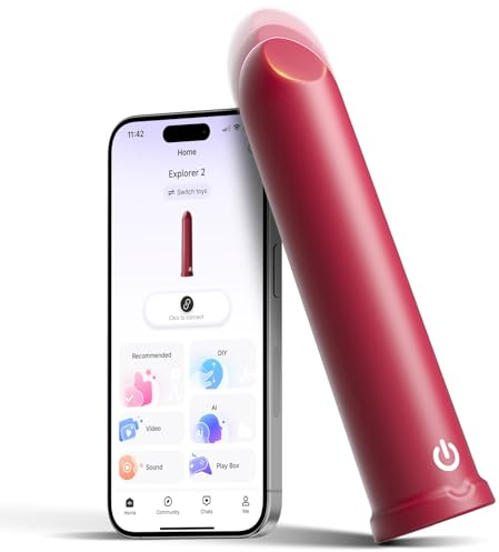 Mini Vibrator Sex Spielzeug für Frauen Klitoris Stimulator - Klein Vibration für Frauen mit APP 10Modus Leise für C und G-punkt Tragbare Analvibratoren Massagestab Sexspielzeug Dildo Sex Toy