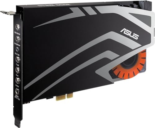 Asus Strix Soar interne Gaming Soundkarte (PCI-Express, Kopfhörerverstärker, 116db SNR)