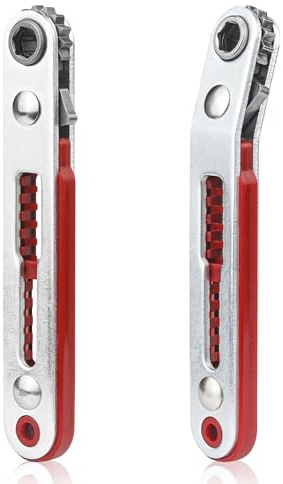 Rierousy 2 Stück Mini Ratschenschlüssel Magnetisch, 1/4 Micro Ratsche Klein für Gadgets Häuser Maschinen und Andere Geräte