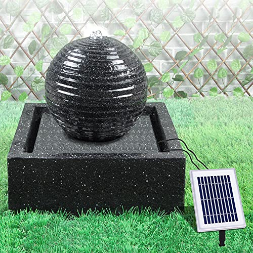 Solar-Gartenbrunnen MODERN-2 mit LED-Licht und Li-Ion-Akku