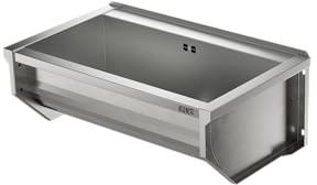 KUNe SOLIDUM 70 - Ausgussbecken Edelstahl zur Wandmontage - Außenmaße 78 x 47 x 28 (BxTxH) cm