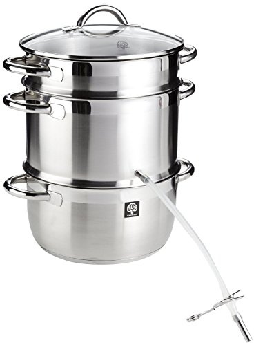 Schulte-Ufer 67940-26 Multifunktions-Entsafter Loop, Dampfentsafter, 26 cm Durchmesser, Silber