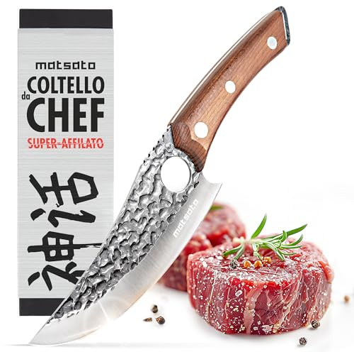 Matsato Küchenmesser Scharf, Klingenlänge 15 cm Profi, Original Kochmesser für Küche, Profi Messer aus Japanischem Stahl, Knife Perfekt zum Schneiden und Zerkleinern