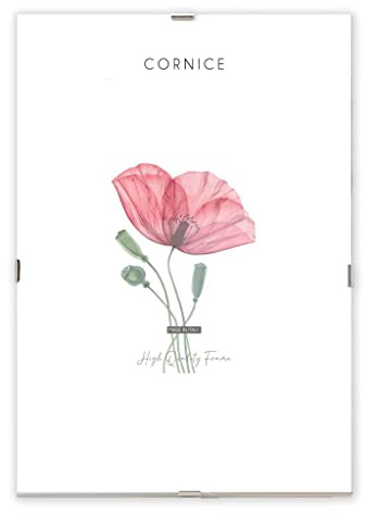 weSTOCK Bilderrahmen ohne Rahmen aus MDF mit CRILEX-Glas, hergestellt in Italien, 24 x 30 cm