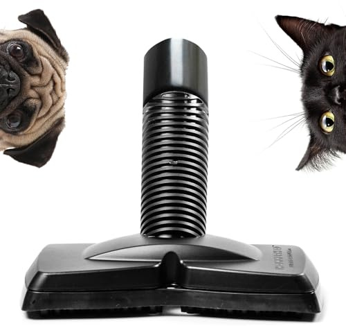 FUREATER Tierhaar Staubsaugerbürste Hammerhead, Breiter Kopf | Breiter Lamellenkopf, Staubsaugeraufsatz für Tierhaare, Hunde- & Katzenhaare, per Hand oder Sauger, 32/35/38 mm Rundschläuche