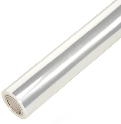 100m Rolle Geschenkfolie 70cm 25my unbedruckt klar transparent // Blumenfolie Klarsichtfolie Folie 50-mm Secarekern Geschenkpapier Abrollger?te
