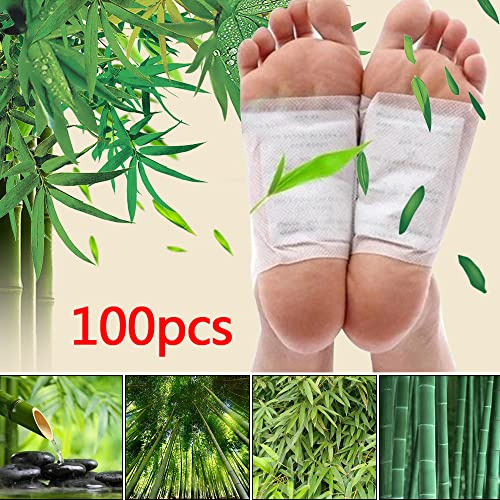 100 Stück Detox Bambuspflaster *Vitalpads Vital Bambus Pflaster Wellness* - 50 Tage Kur - Beseitigung von Giftstoffen Black Forest Spa®
