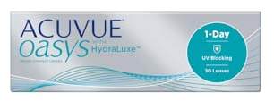 ACUVUE OASYS 1-Day Tageskontaktlinsen helfen das Gefühl von müden & trockenen Augen zu reduzieren – Tageskontaktlinsen mit -3.25 dpt und BC 8.5 – UV Schutz & Komfortables Tragegefühl – 30 Linsen