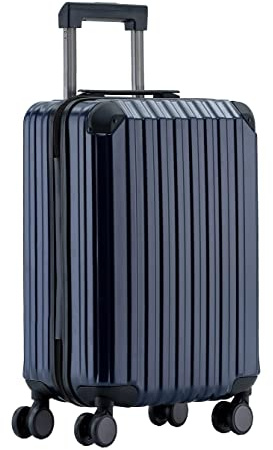 Münicase M816 TSA-Schloß Koffer Reisekoffer Trolley Kofferset Hardschale Boardcase Handgepäck (Dunkelblau, Kleiner Koffer)