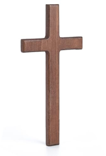 DICOSMETIC 1 Stück 21.5x10.5cm Holzkreuz Wanddekorationen Kleines Christliches Holzkreuz Wandbehang Holzkreuz Religiöses Weihnachts Und Ostergeschenk Für Zuhause Und Bürodekoration